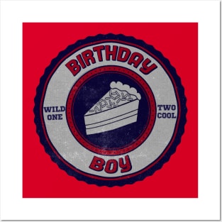 birthday boy cake slice Posters and Art